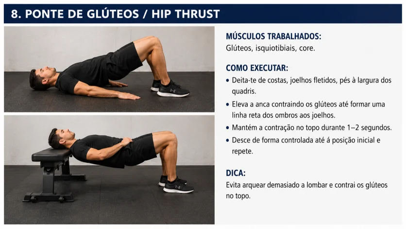 Treino de força para corredores: 10 exercícios essenciais 8 ponte-gluteos-corredores-new